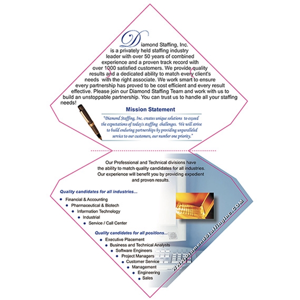 Show details for Diamond Brochure Die Cut