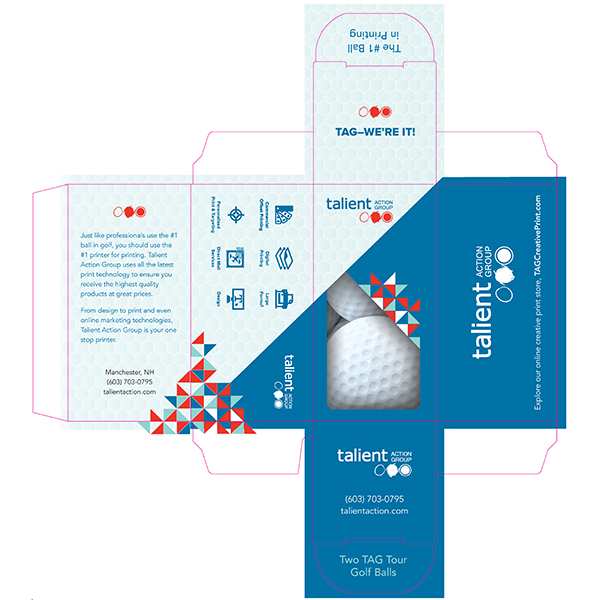 Show details for Golf Ball Box Die Cut